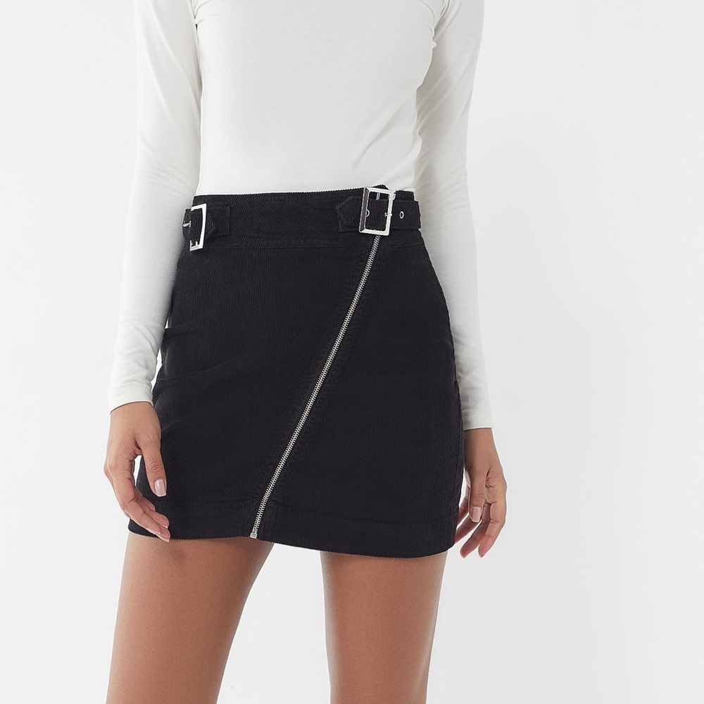 Urban Outfitters Harmony Corduroy Zip Front Skirt